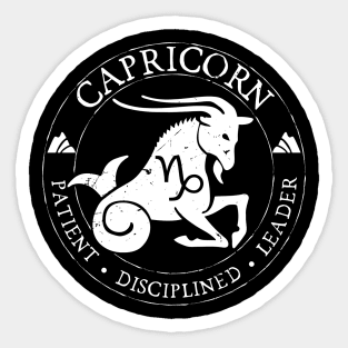 Capricorn Zodiac Birthday Star Sign Zodiac Gift Sticker